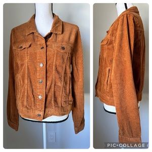 Brown corduroy jacket size XL